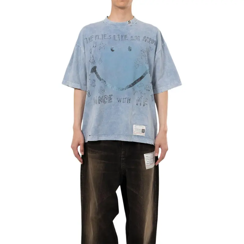 Maison Mihara Yasuhiro Graphic print Distressed T shirt-2