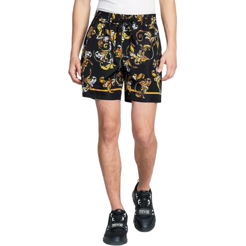 VERSACE JEANS COUTURE Casual Shorts Men's Black Gold-2