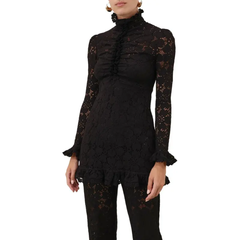 Zimmermann Long Sleeved Dresses Women's Black-3