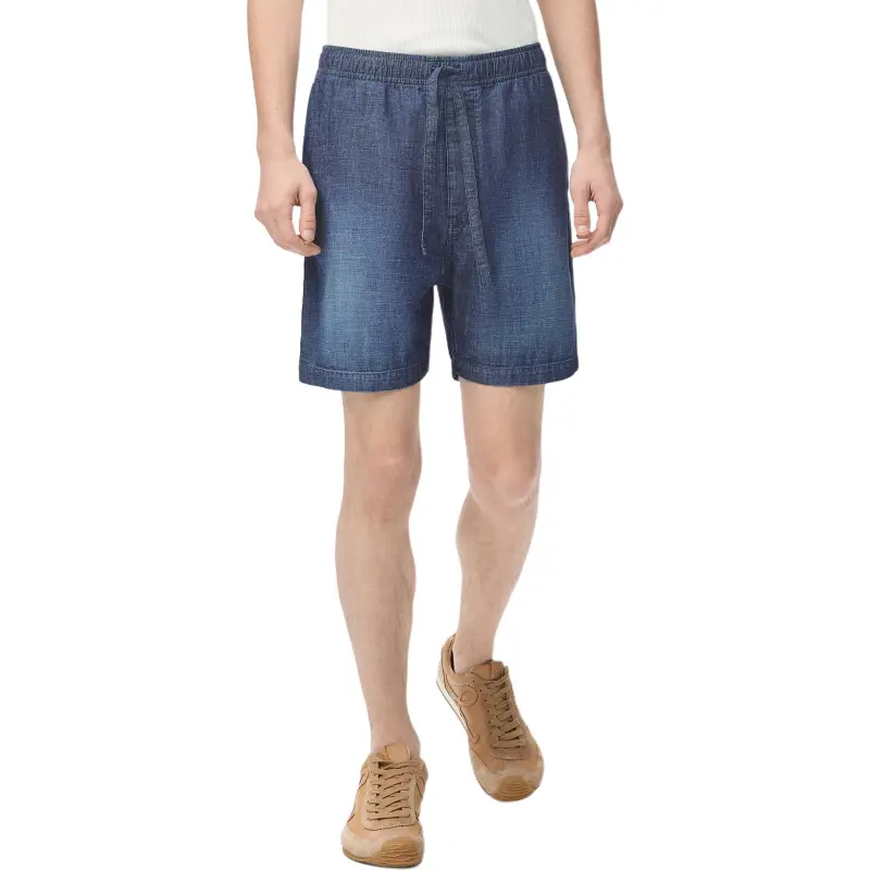 LOEWE SS25 Casual Shorts Men's Washed Blue-1