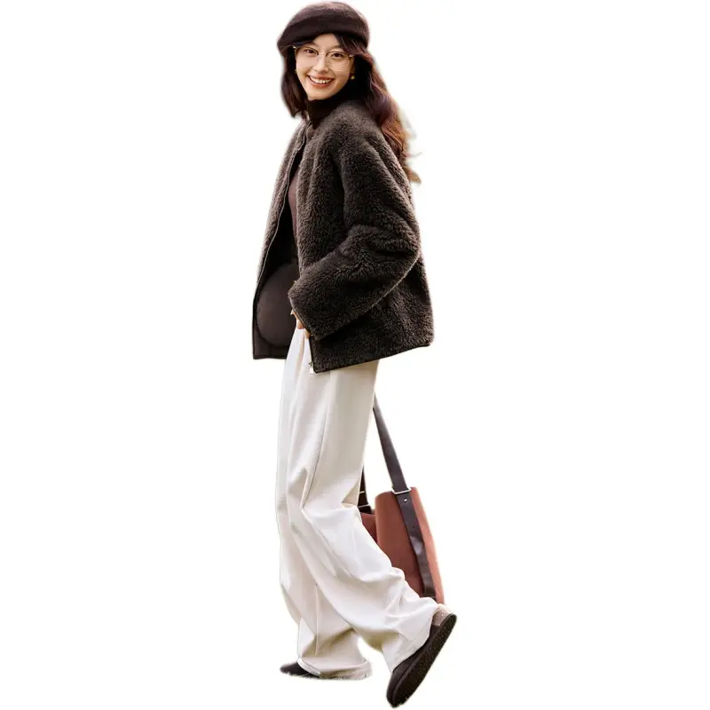 Mo Han Yi Mei Velvet feel Coat Women's Ultimate Gray-2