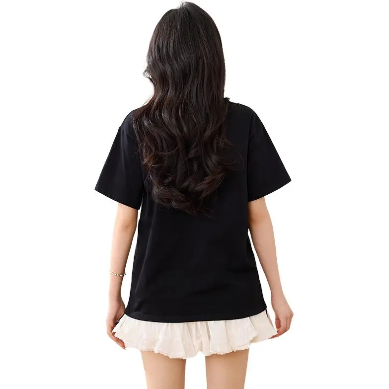 La Chapelle Regular T Shirt Women's Black-3