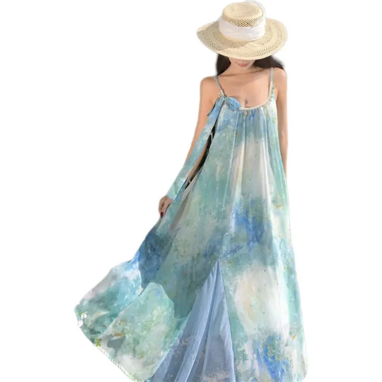 Mu Xiao Xin Slip Dresses Women's Image Color-1