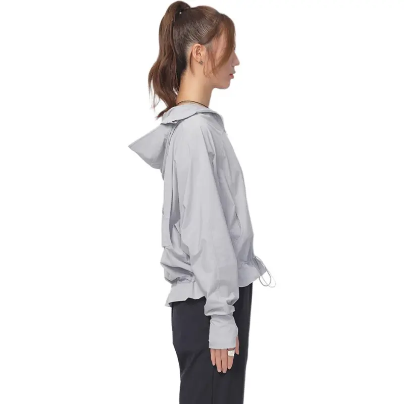 FUN Super Lightweight And Breathable Sun Protection Clothing Women's Gray-1