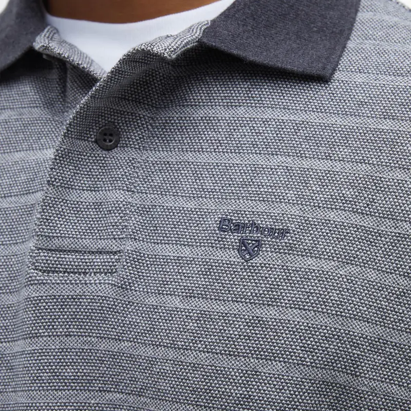 BARBOUR Cleveland FW24 Polo Shirt Men's Gray-4