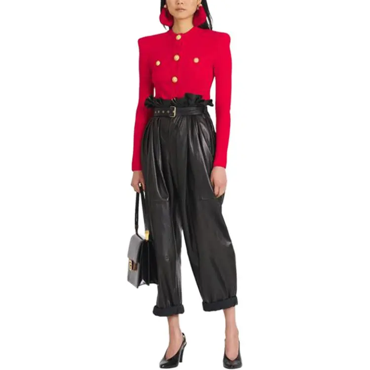 BALMAIN FW21 Sweater Women's Red-1