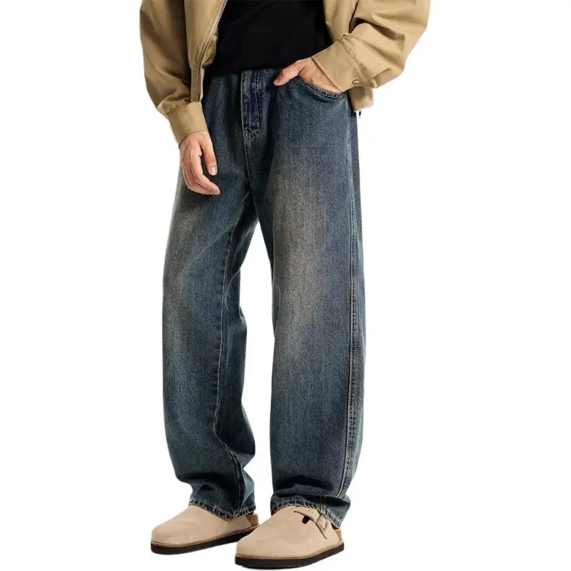 DUATOGE Jeans Men's Vintage Blue -4