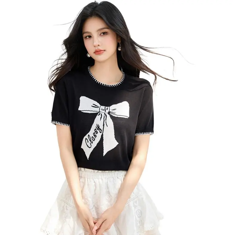 La Chapelle T Shirts Women's Black-2