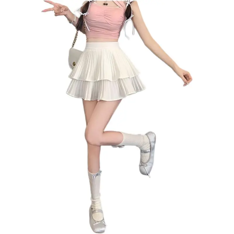 Mu Xiao Xin Casual Short Skirts Women's Black-7
