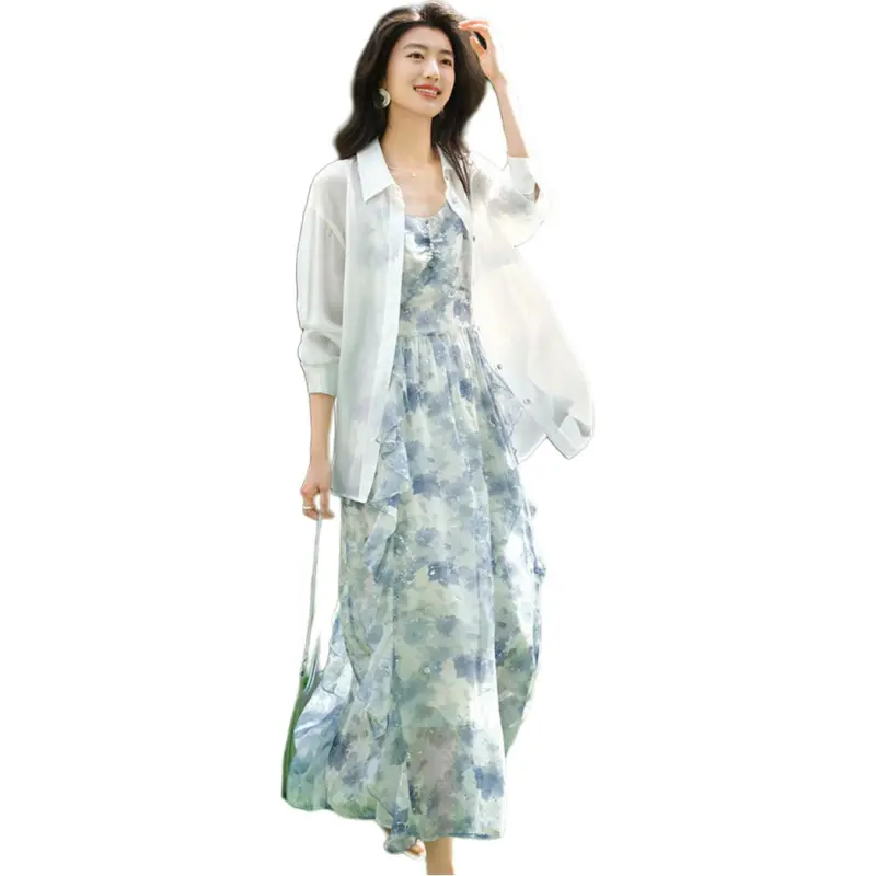 XWI Slip Dresses Women's Blue-1