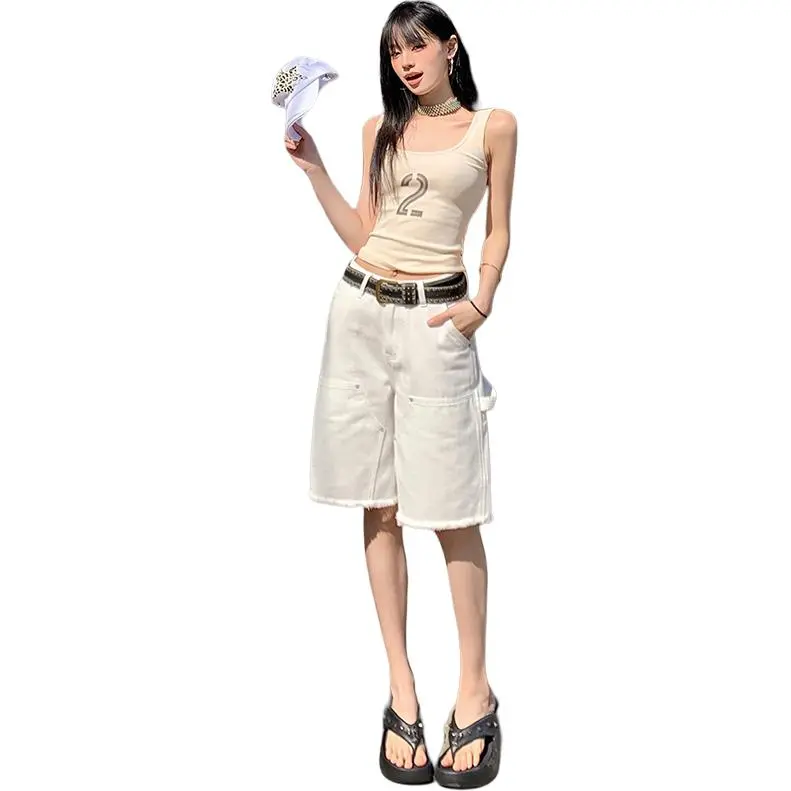 Kazakhstan Denim Shorts Women's Ecru-2