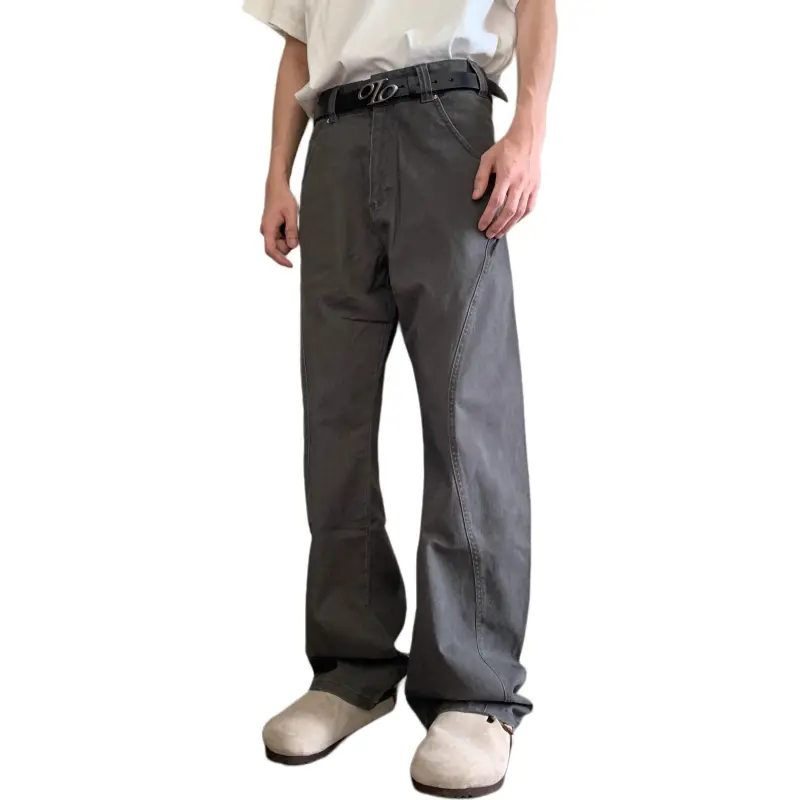 DAFK Casual Pants Men's Gray Recommended By The Main Designer-1