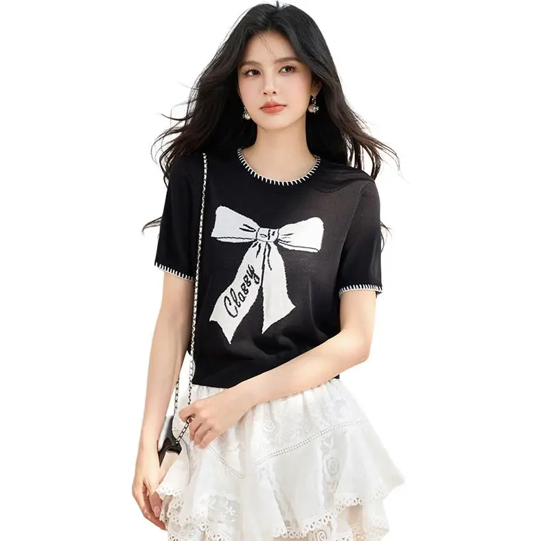 La Chapelle T Shirts Women's Black-3