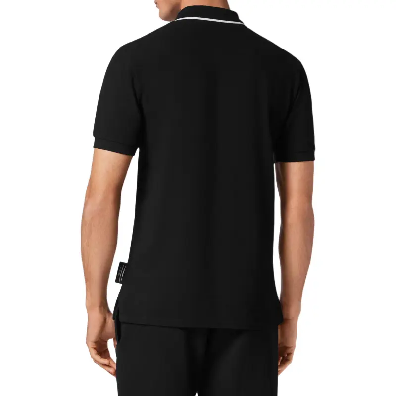 PLEIN SPORT Logo appliqué Cotton Polo Shirt-3