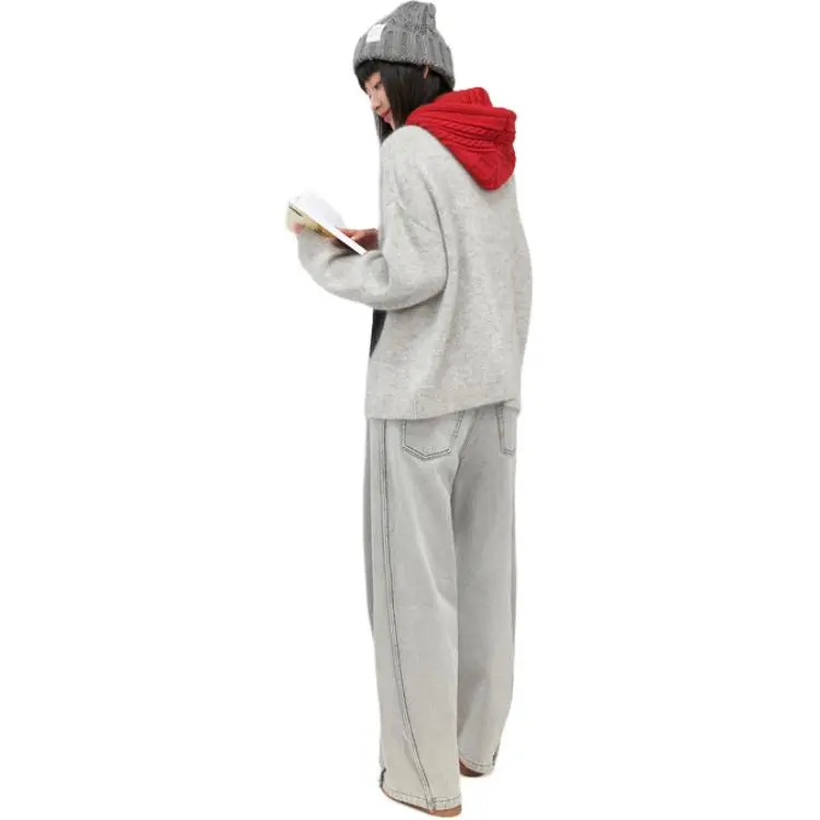 ZIHAN Sweaters Women's Gray-4