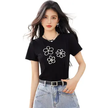 La Chapelle Set in Sleeve T Shirt Women's Black