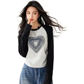 La Chapelle T Shirt Women's Heart Patchwork