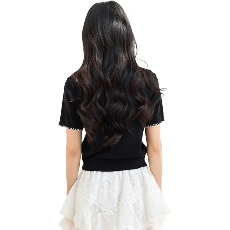La Chapelle T Shirts Women's Black-4