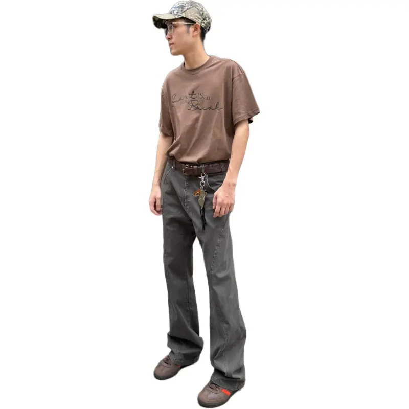 DAFK Casual Pants Men's Gray Recommended By The Main Designer-2