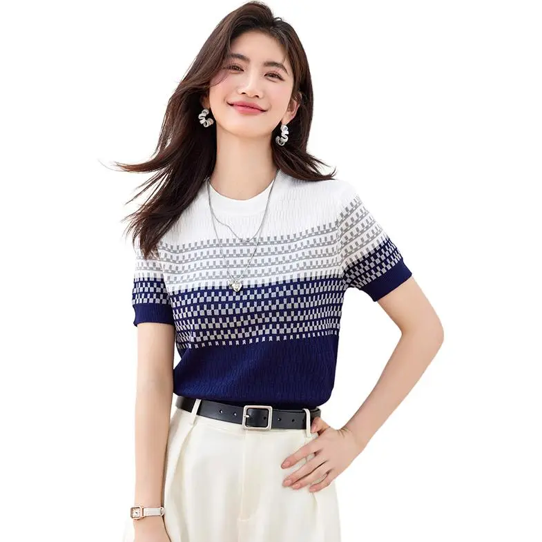 La Chapelle T Shirts Women's Blue-4