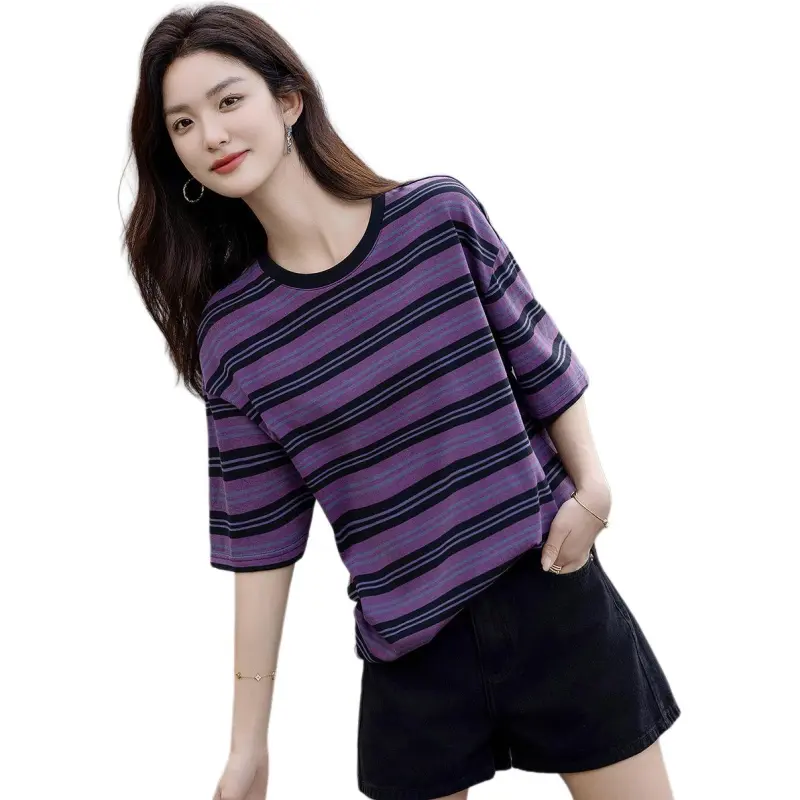 【dme】 T Shirt Women's Dark Purple-4