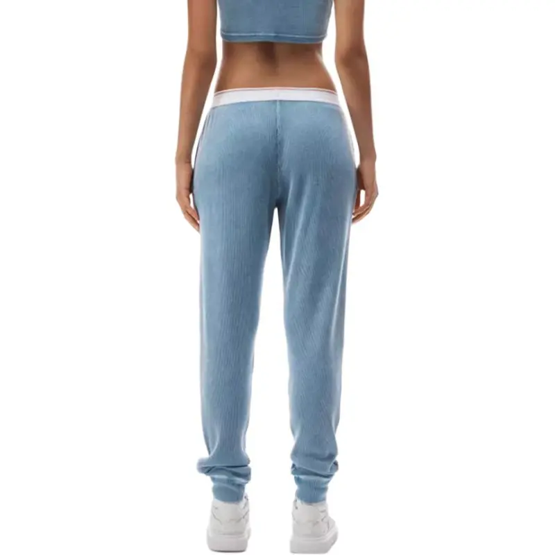 Alexander Wang Bodywear Series Casual Pants Unisex Blue-3