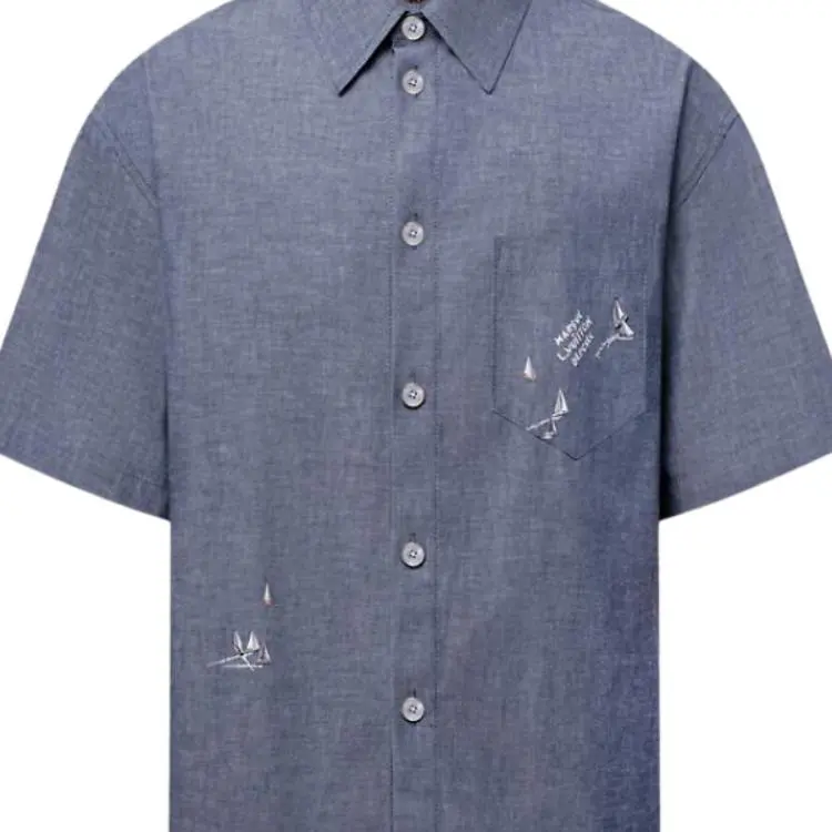 LOUIS VUITTON FW25 Shirt Men's Blue-3