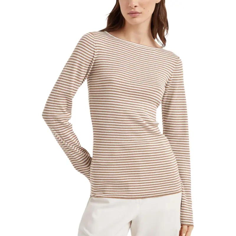 Brunello Cucinelli Sparkling Striped Lightweight Jumper-1