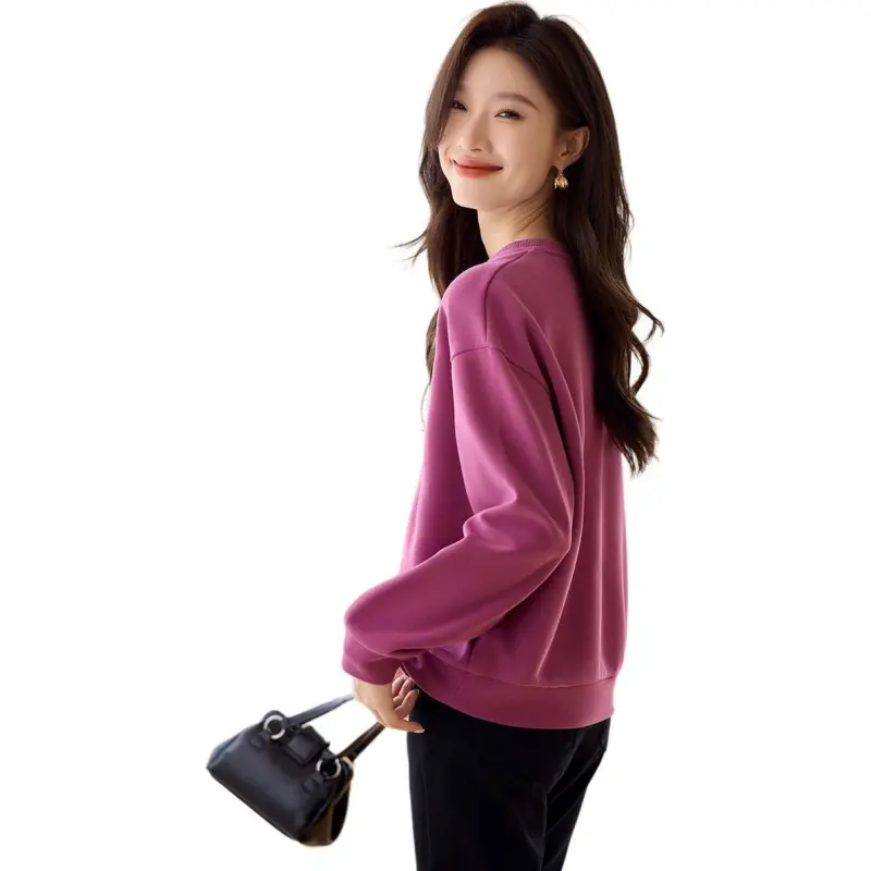 Mo Han Yi Mei Sweatshirt Women's Rose Gray Pink-3
