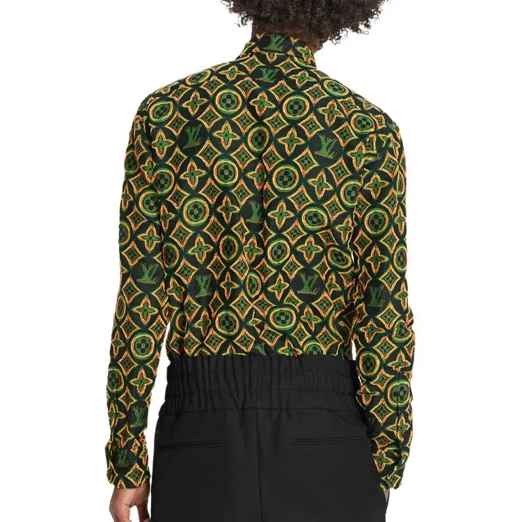 LOUIS VUITTON Shirt Men's Green-3