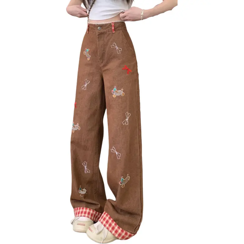 Mu Xiao Xin Casual Pants Women's Brown-4
