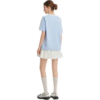 Love To Serve Drop Shoulder Sleeve T Shirt Women's Blue