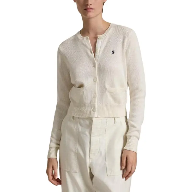 Polo Ralph Lauren Cable Knit Cotton Cardigan Wcf White-2