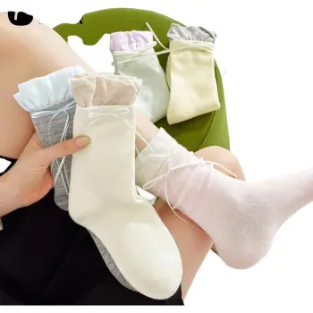 Temooues Mid Calf Socks Women's Combo Set