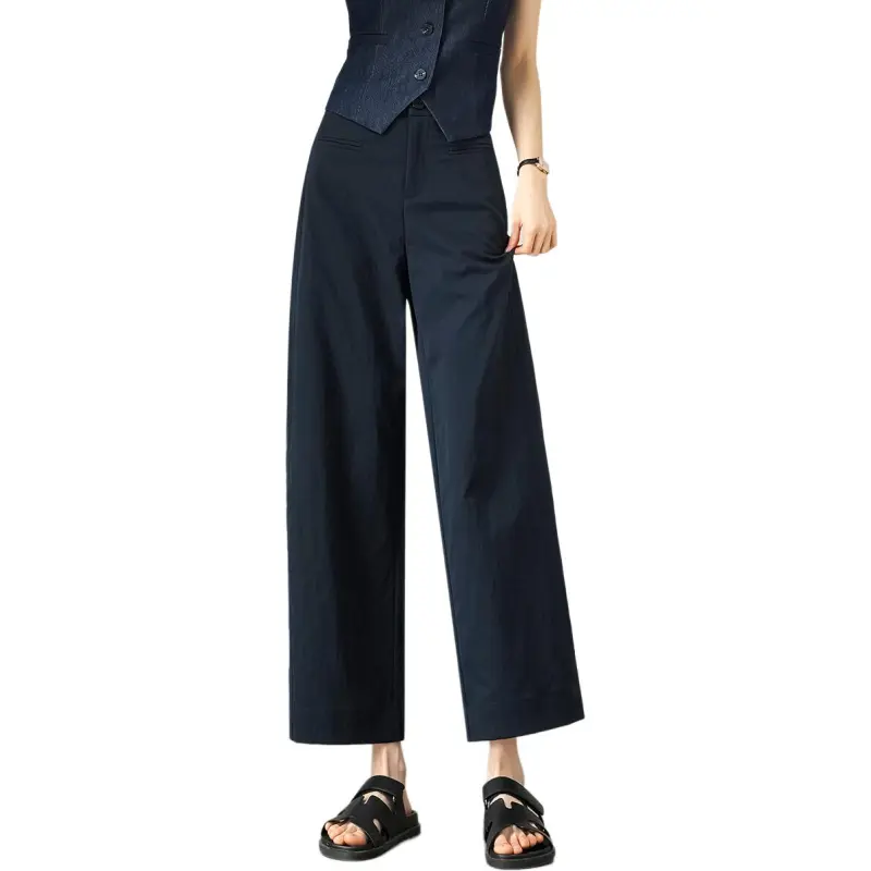 Weixi Casual Pants Women's Navy Blue-4