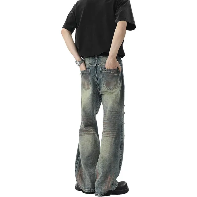 SZSX Cargo Pants Unisex Vintage Blue-1