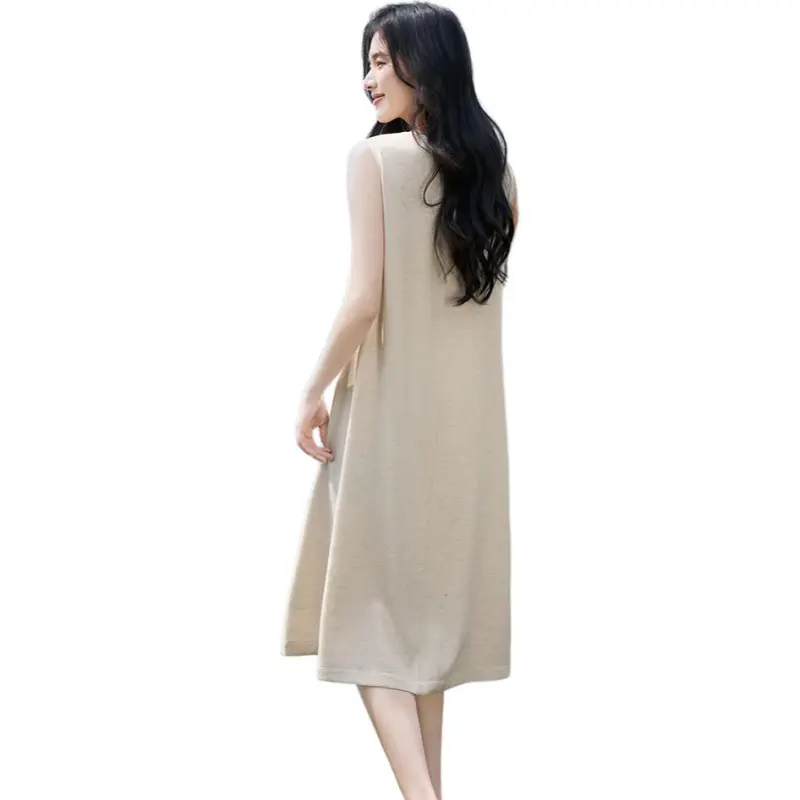 XWI Sleeveless Dresses Women's Ecru-4