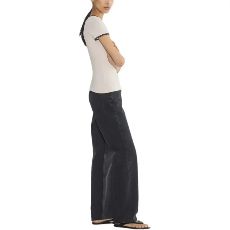 ARITZIA T Shirts Women's Matte Pearl/Black/Matte Pearl Color/Black-3