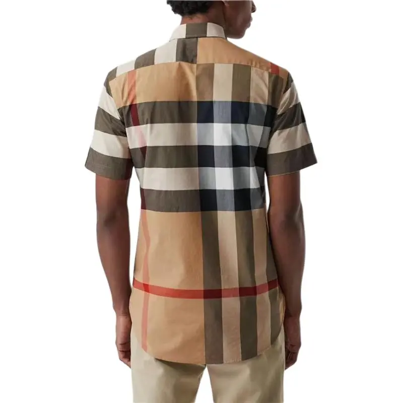 Burberry Shirts Men Camel-1