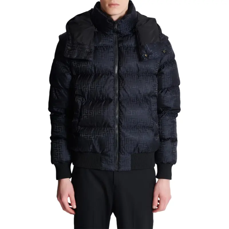 BALMAIN Monogram jacquard Padded Jacket-1