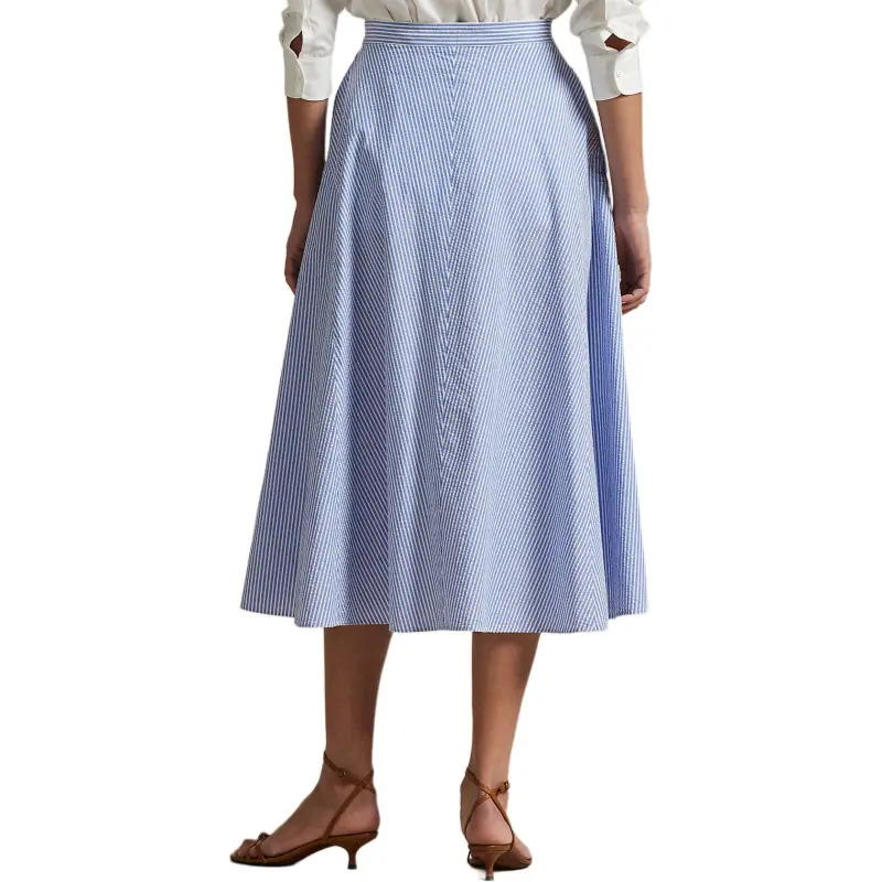 Polo Ralph Lauren Casual Long Skirt Women's Blue-2