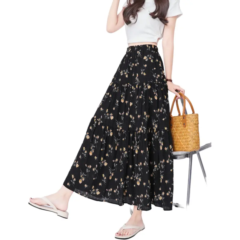 Mu Xiao Xin Casual Long Skirt Women's-7
