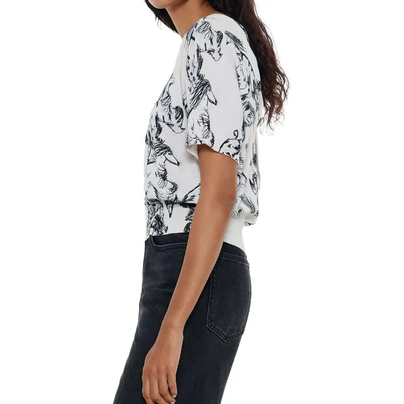 Bimba Y Lola Greyhound print Top-3