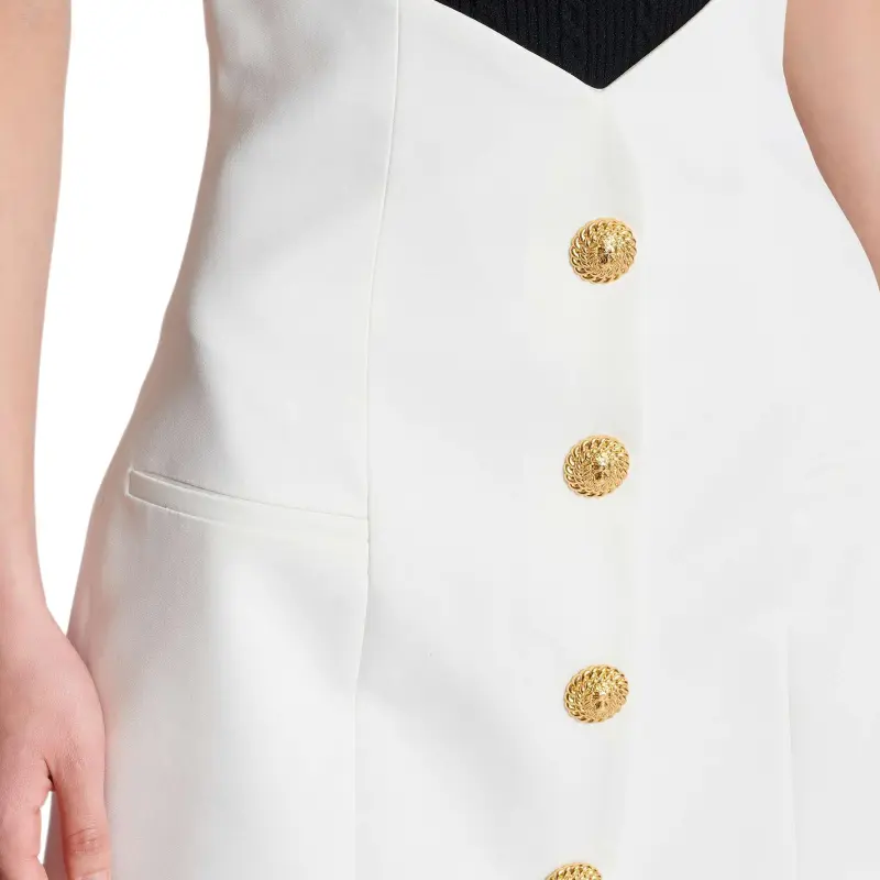 BALMAIN Decorative button Mini Skirt-5