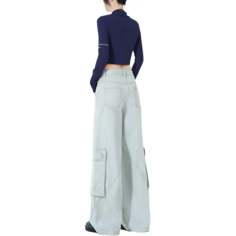 Ordifen Jeans Women's Light Blue-1