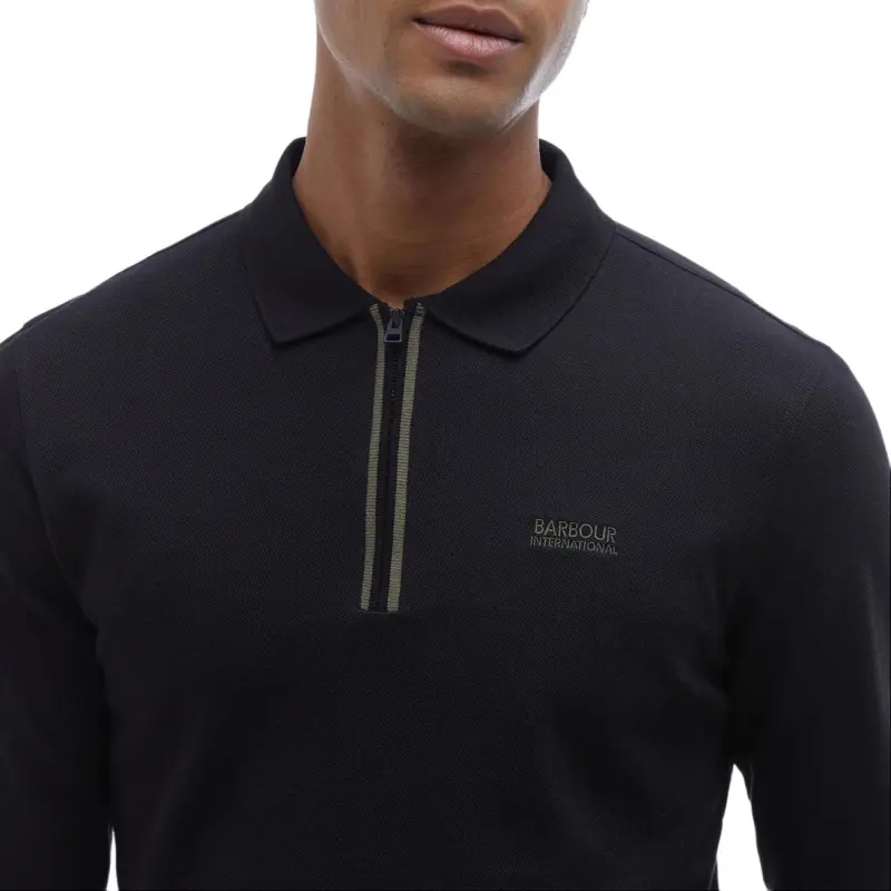BARBOUR FW24 Polo Shirt Men's Black-5