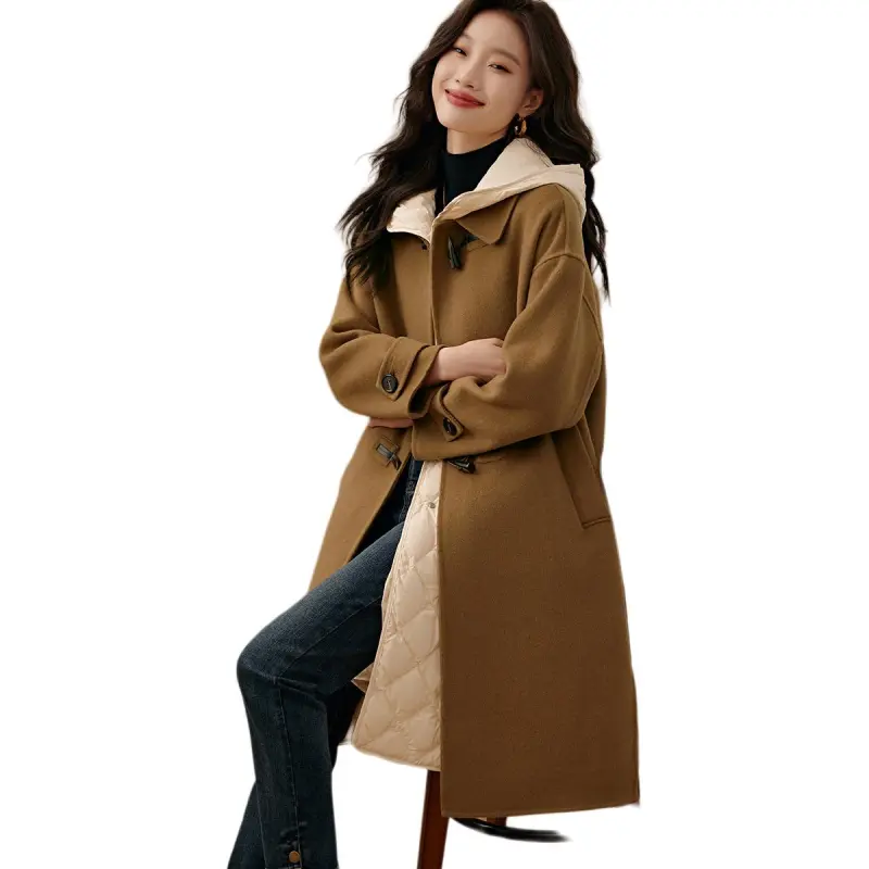 Mo Han Yi Mei Coat Women's Eco Khaki-3