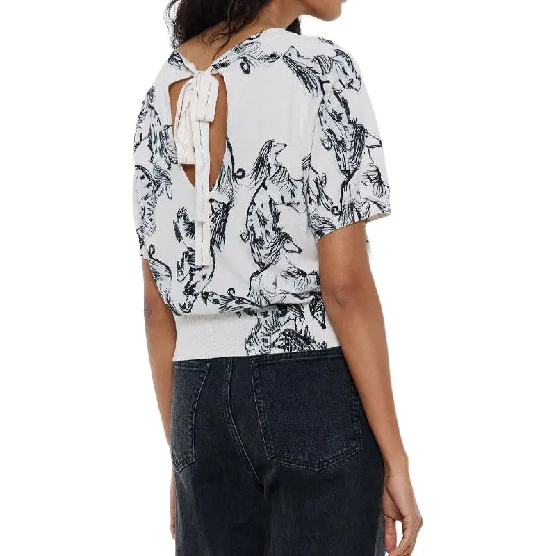 Bimba Y Lola Greyhound print Top-2