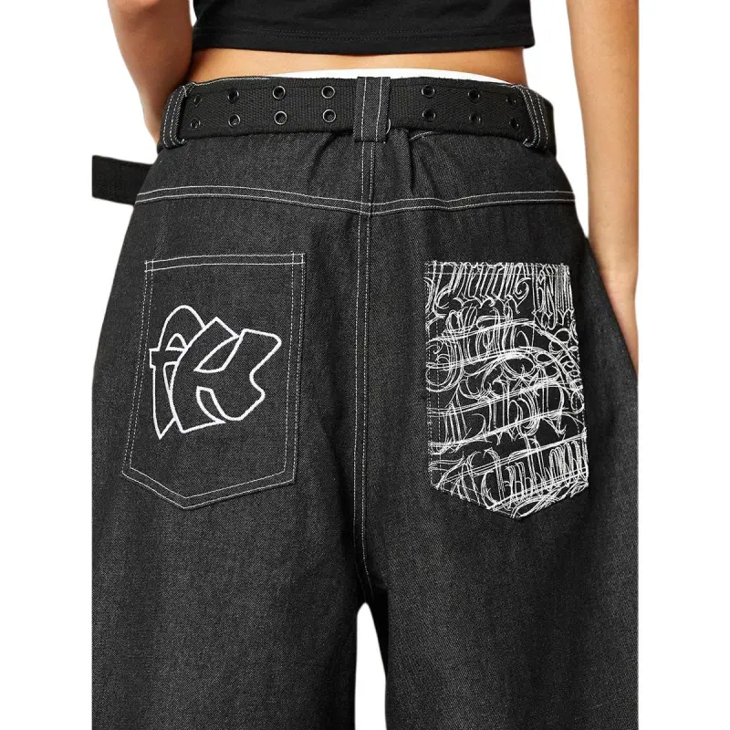 DAFK Denim Shorts Men Black -4
