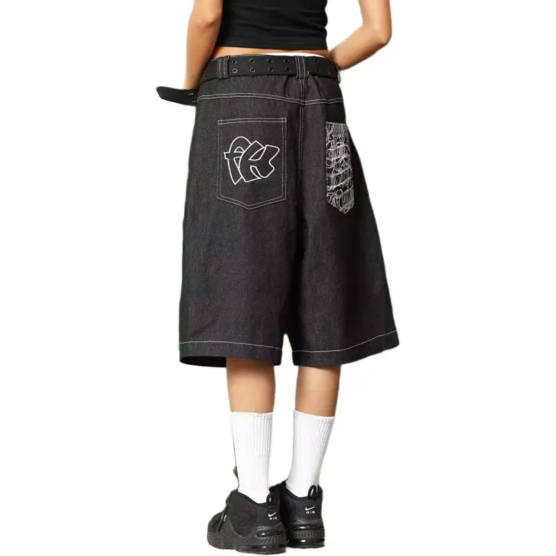 DAFK Denim Shorts Men Black -1